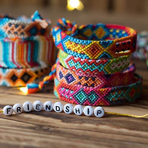 Peirich Friendship Bracelet Making Beads Kit, Letter Beads,22 Mult...