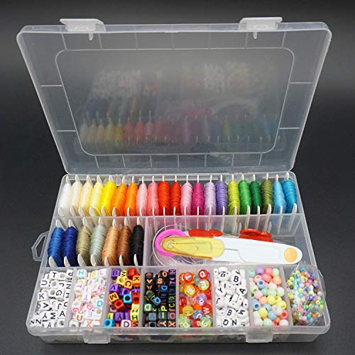 Peirich Friendship Bracelet Making Beads Kit, Letter Beads,22 Mult...