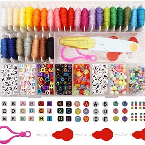Peirich Friendship Bracelet Making Beads Kit, Letter Beads,22 Mult...
