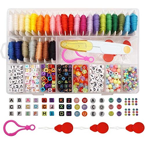 Peirich Friendship Bracelet Making Beads Kit, Letter Beads,22 Mult...