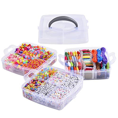 Peirich Jewelry Making Bead Kit, Includes 44 Colors Embroidery Flo...