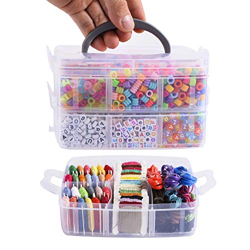 Peirich Jewelry Making Bead Kit, Includes 44 Colors Embroidery Flo...
