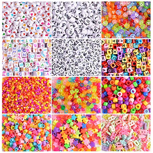 Peirich Jewelry Making Bead Kit, Includes 44 Colors Embroidery Flo...