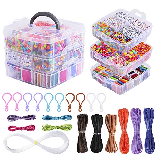Peirich Jewelry Making Bead Kit, Includes 44 Colors Embroidery Flo...