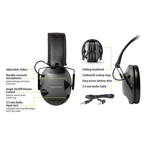 Peltor Sport RangeGuard Electronic Hearing Protector, Ear Muffs, E...