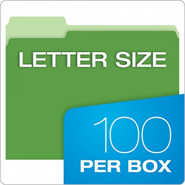 Pendaflex Two-Tone Color File Folders, Letter Size, Assorted Color...