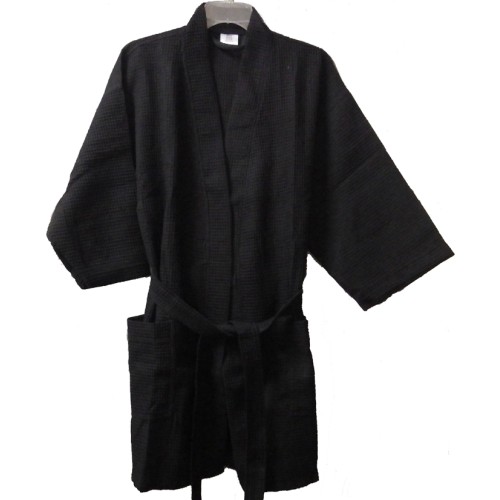 Pendergrass 36 Length Waffle Robe, Black Junior Size