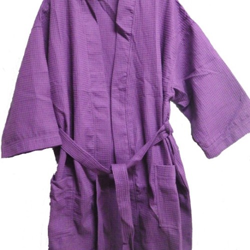Pendergrass 36 Length Waffle Robe, Plum