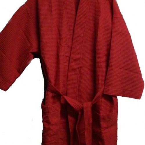 Pendergrass 36 Length Waffle Robe, Red