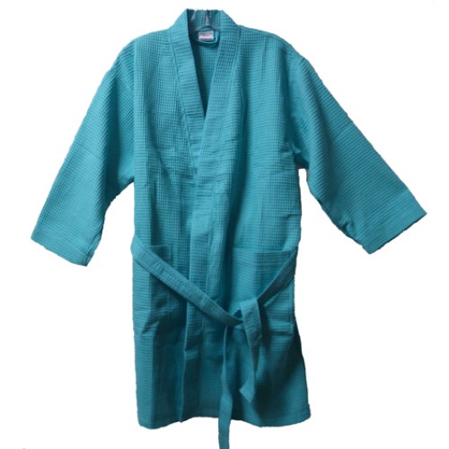 Pendergrass 36 Length Waffle Robe, Caribbean Green, Junior Size