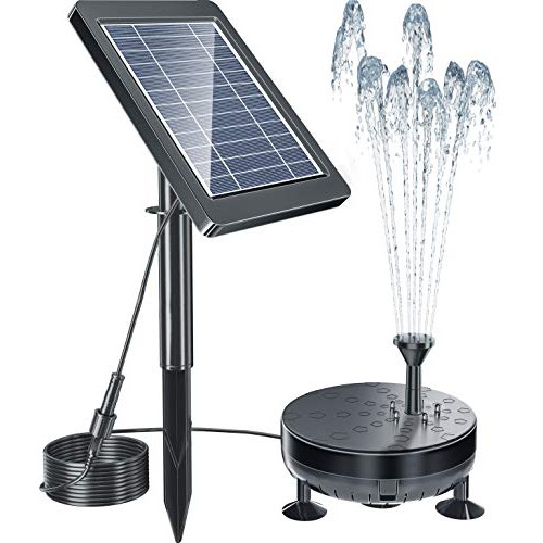 Pendoo Solar Fountain Pump, Solar Powered Water Fountain Pump Outd...