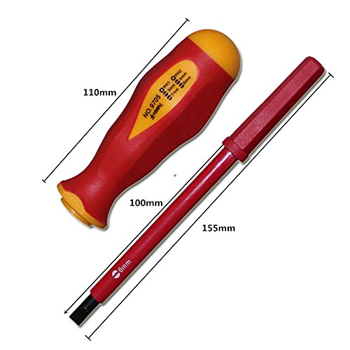 Insulated Electrical Screwdriver Set CR-V Slotted Phillips Head Pr...