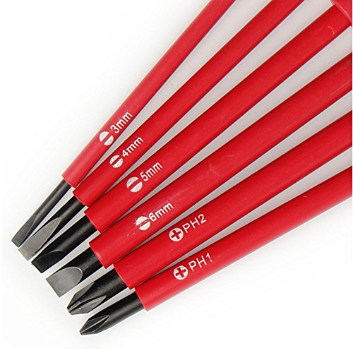 Insulated Electrical Screwdriver Set CR-V Slotted Phillips Head Pr...