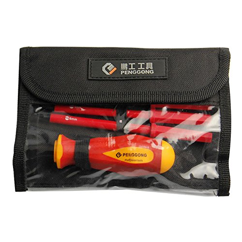 Insulated Electrical Screwdriver Set CR-V Slotted Phillips Head Pr...