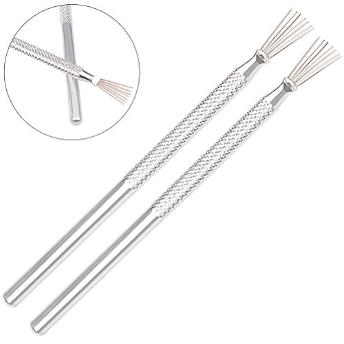 Pengxiaomei 2pcs Clay Needle Tools, Feather Wire Texture Tool for ...