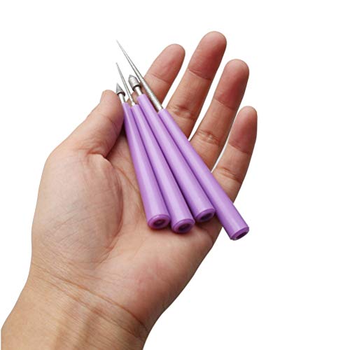 Pengxiaomei Diamond Tipped Bead Reamer, 4 Pcs Beading Hole Enlarge...