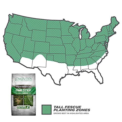 One Step Complete Tall Fescue 5lb. Grass Seed + Mulch + Fertilizer...
