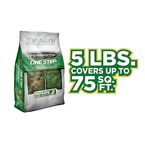 One Step Complete Tall Fescue 5lb. Grass Seed + Mulch + Fertilizer...