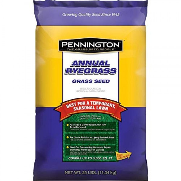 Pennington Annual Ryegrass Retail Bag to Overseed Warm Season Gras...