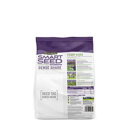 Pennington Smart Seed Dense Shade Grass Seed and Fertilizer Mix, 3...