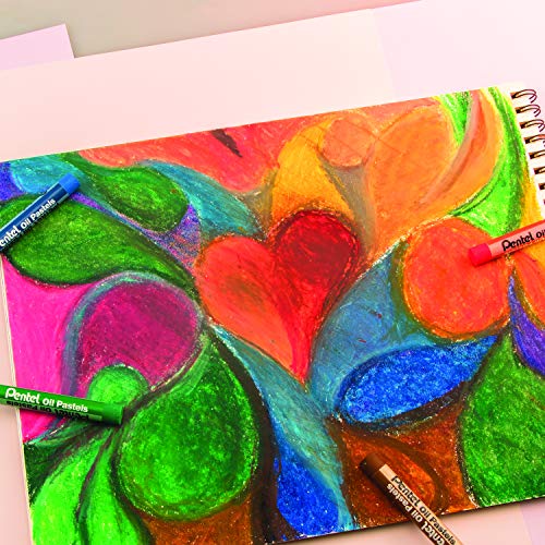 Pentel Arts Oil Pastels, 50 Color Set PHN-50