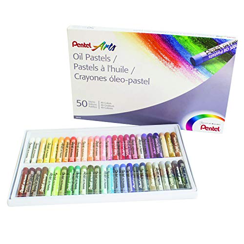 Pentel Arts Oil Pastels, 50 Color Set PHN-50