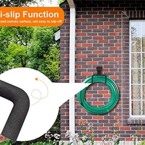 Metal Garden Hose Holder - Heavy Duty Hose Hanger Wall Mounted Wat...