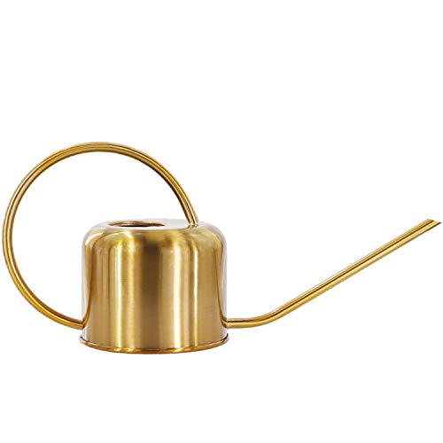 Peonyfun Long Spout Watering Can, Metal Watering Can Indoor Outdoo...