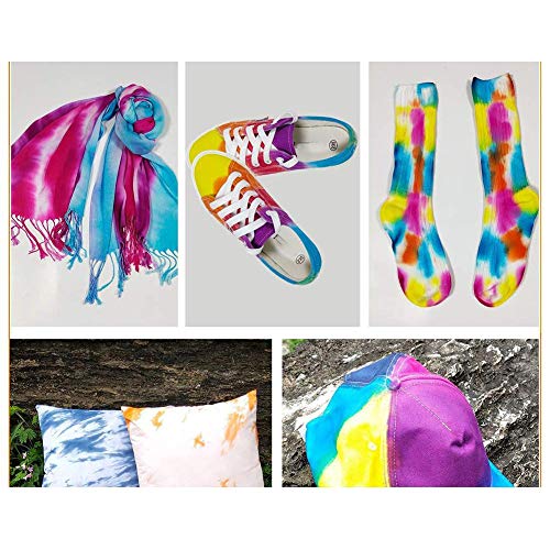 Per Newly 5 Colors Tie-Dye Kit, All- Purpose Powder Fabric Dye, DI...
