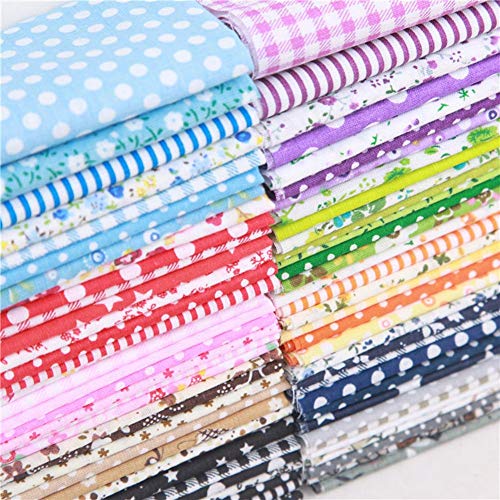 Per Newly 7PCS Fabric Decorating Kit, Cotton Fabric Bundles Quilti...