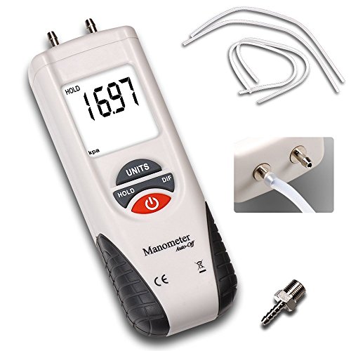 Perfect-Prime AR1890 Professional Digital Air Pressure Meter & Man...