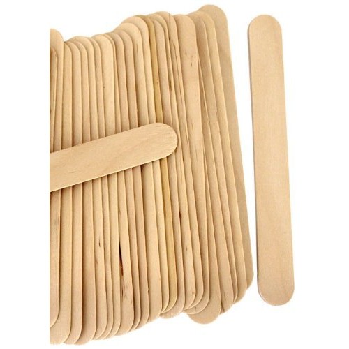 6 Jumbo Wooden Craft Sticks - Pack of 100ct