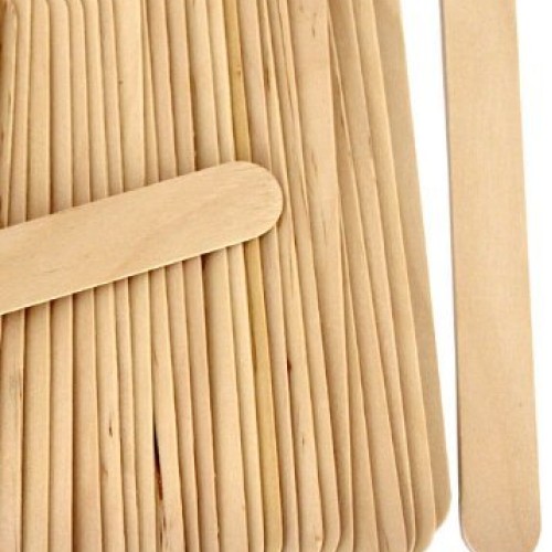6 Jumbo Wooden Craft Sticks - Pack of 100ct