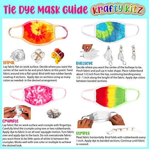 Perfect Stix Tie Dye Mask Kit - DIY Back to School Tie Dye Masks, ...
