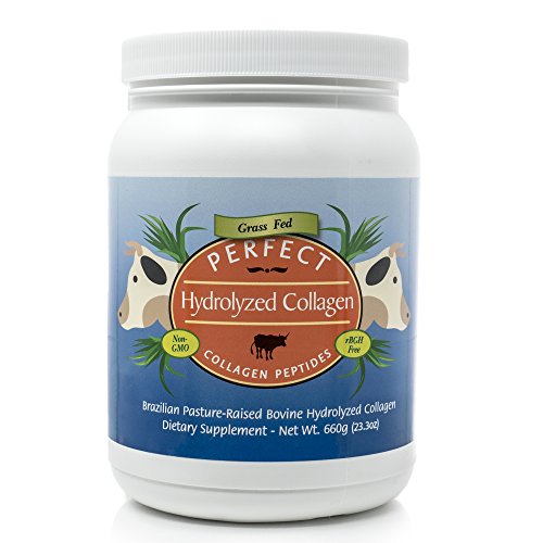 Perfect Hydrolyzed Collagen Peptides, from 100% Grass-Fed Brazilia...
