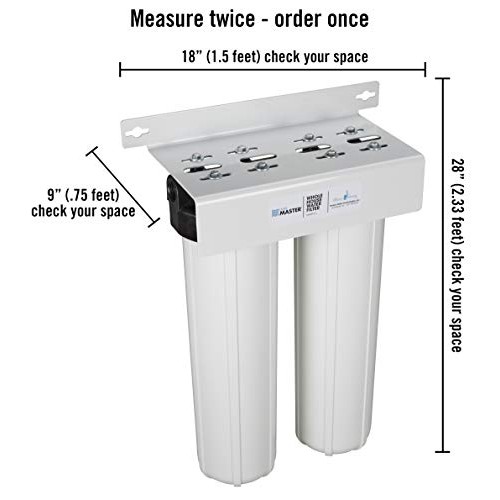 Home Master - Whole House Water Filter - 2 Stage Fine Sediment & C...