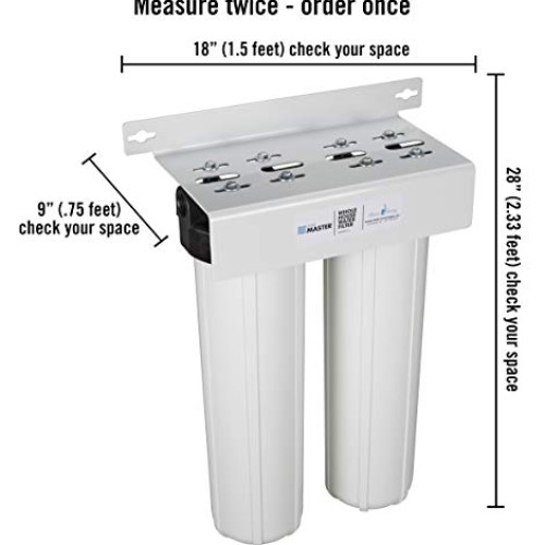 Home Master - Whole House Water Filter - 2 Stage Fine Sediment & C...