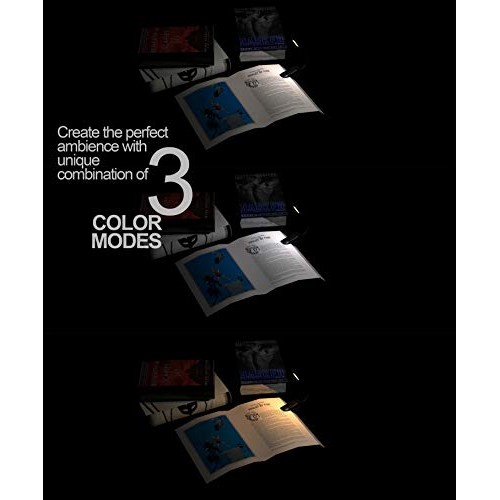 Book Light, PERFECTDAY 12 LED USB Rechargeable Reading Light with ...