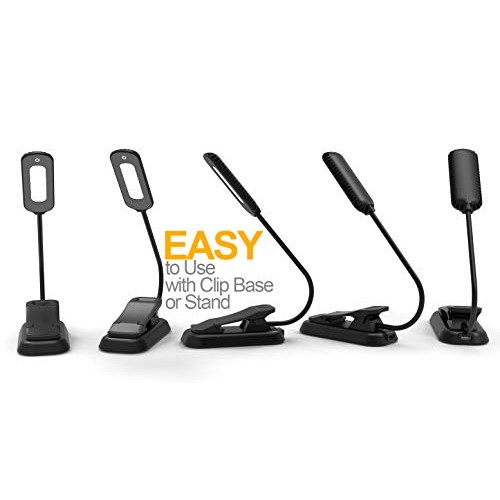 Book Light, PERFECTDAY 12 LED USB Rechargeable Reading Light with ...
