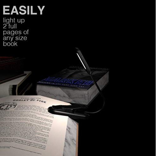 Book Light, PERFECTDAY 12 LED USB Rechargeable Reading Light with ...