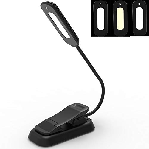 Book Light, PERFECTDAY 12 LED USB Rechargeable Reading Light with ...