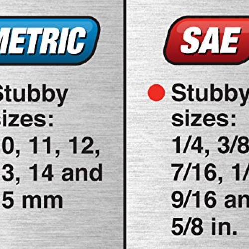 Performance Tool 32pc SAE & MET W1099 32-Piece SAE and Metric Set ...