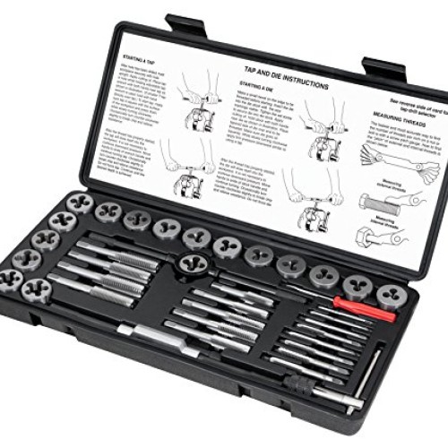 Performance Tool W4001DB 40-Piece SAE Tap And Die Set
