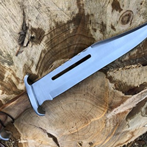 Perkin | 16 Inches Fixed Blade Hunting Knife | Bowie Knife | Leath...