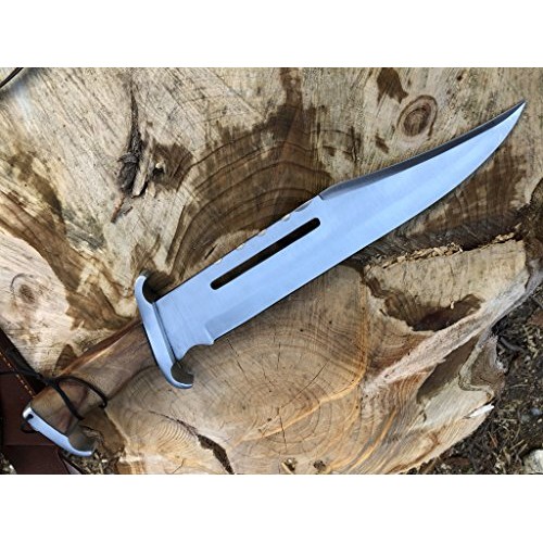 Perkin | 16 Inches Fixed Blade Hunting Knife | Bowie Knife | Leath...