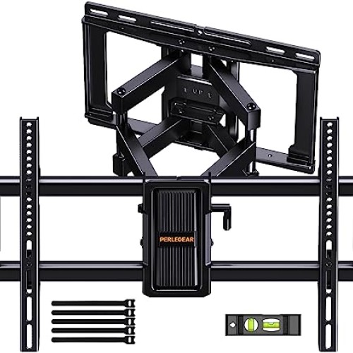 Perlegear UL-Listed Full Motion TV Wall Mount for 40–85 Inch Flat ...