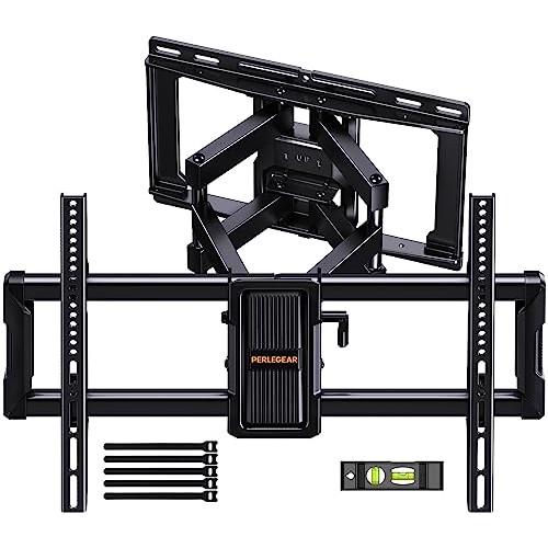 Perlegear UL-Listed Full Motion TV Wall Mount for 40–85 Inch Flat ...