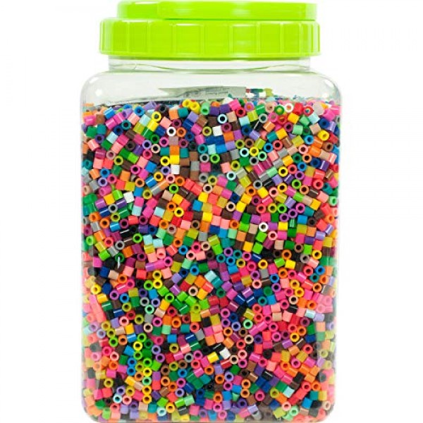 Perler Beads Bulk Assorted Multicolor Fuse Beads for Kids Crafts, ...
