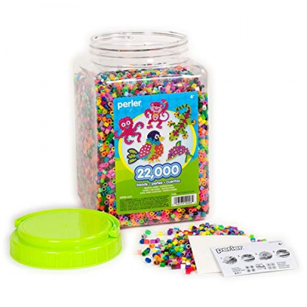 Perler Beads Bulk Assorted Multicolor Fuse Beads for Kids Crafts, ...
