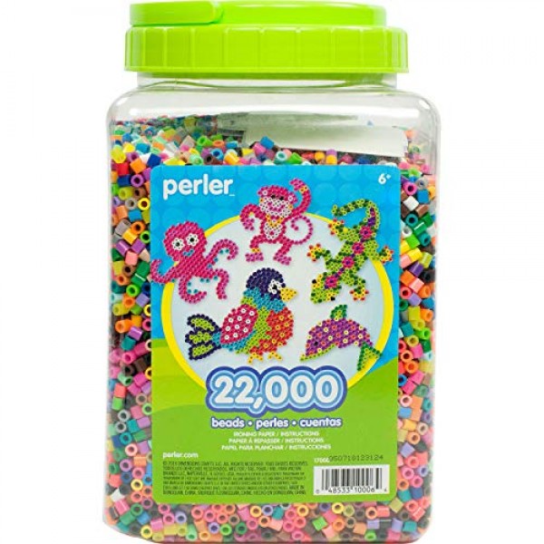 Perler Beads Bulk Assorted Multicolor Fuse Beads for Kids Crafts, ...